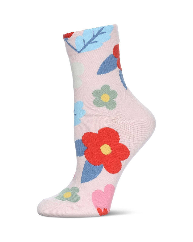 Mod Floral Crew: 9-11 / Pastel Pink - cantiqLA