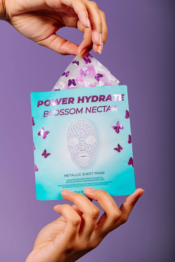 Power Hydrate Blossom Nectar Metallic Face Sheet Mask - cantiqLA