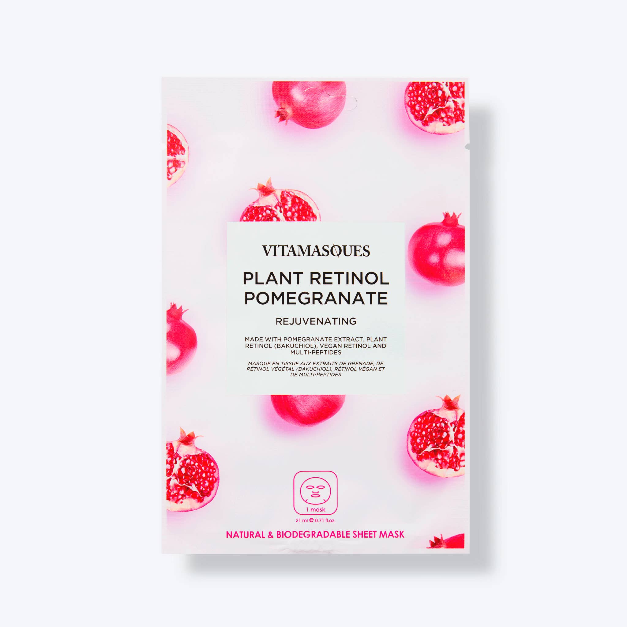 Retinol Pomegranate Face Sheet Mask - cantiqLA