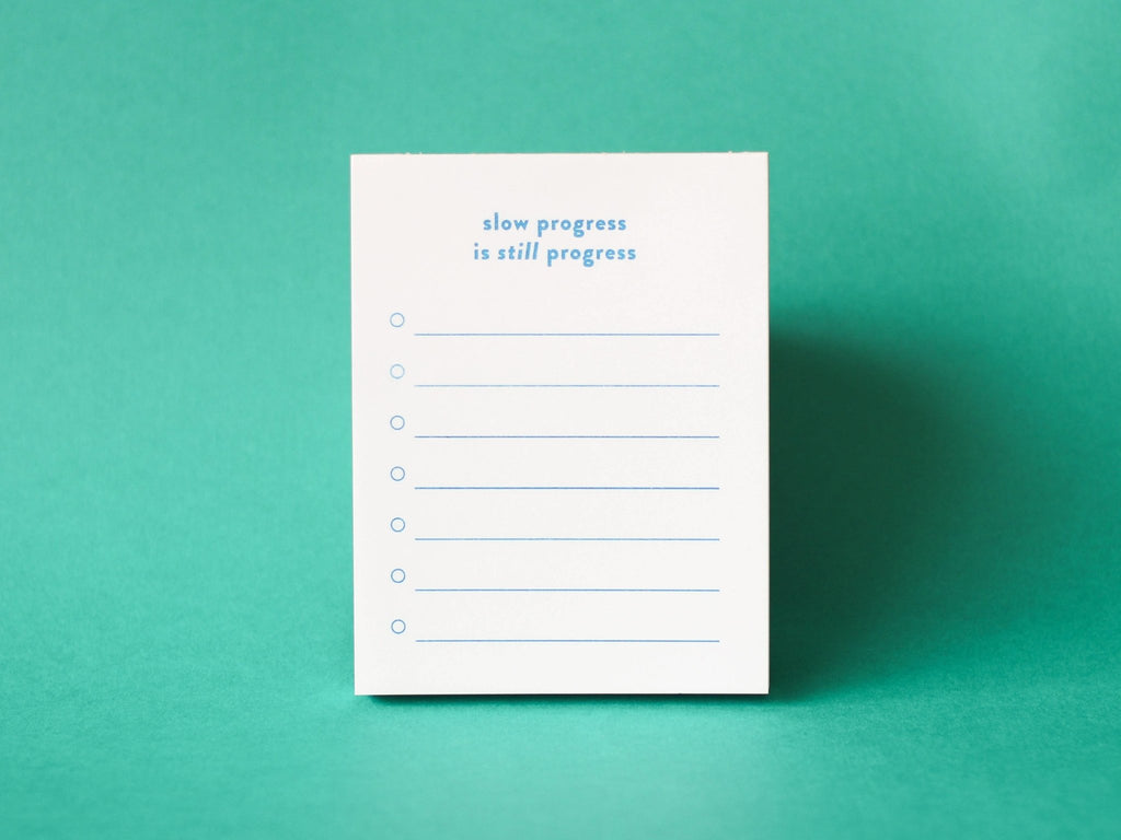 Slow Progress Is Still Progress Risograph Notepad - cantiqLA