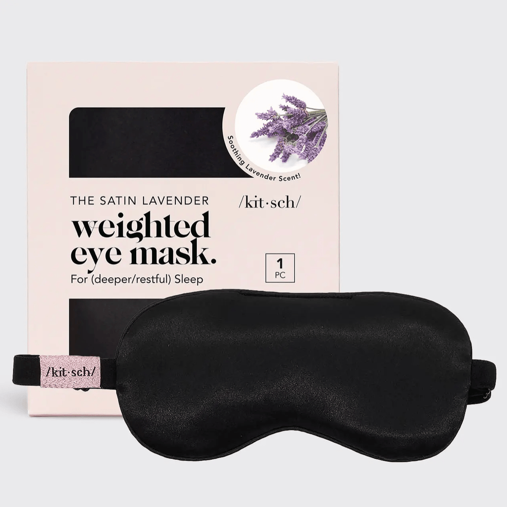 The Lavender Weighted Satin Eye Mask - cantiqLA